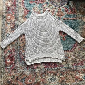 Open shoulder sweater